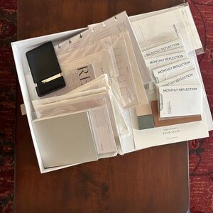 Cloth & Paper archive box with supplies